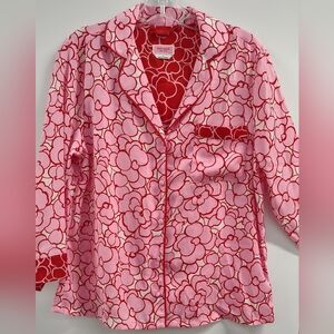 Kate Spade Valentine Heart Pajama Top M